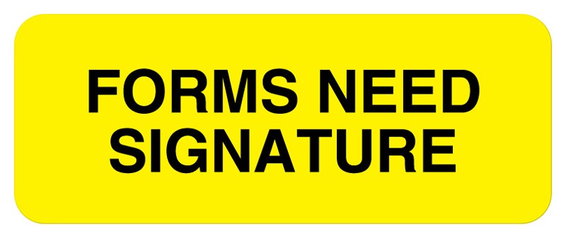 Medical Labels - Consent & Form Label, 2-1/4" x 7/8"