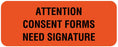Medical Labels - Consent & Form Label, 2-1/4" x 7/8"