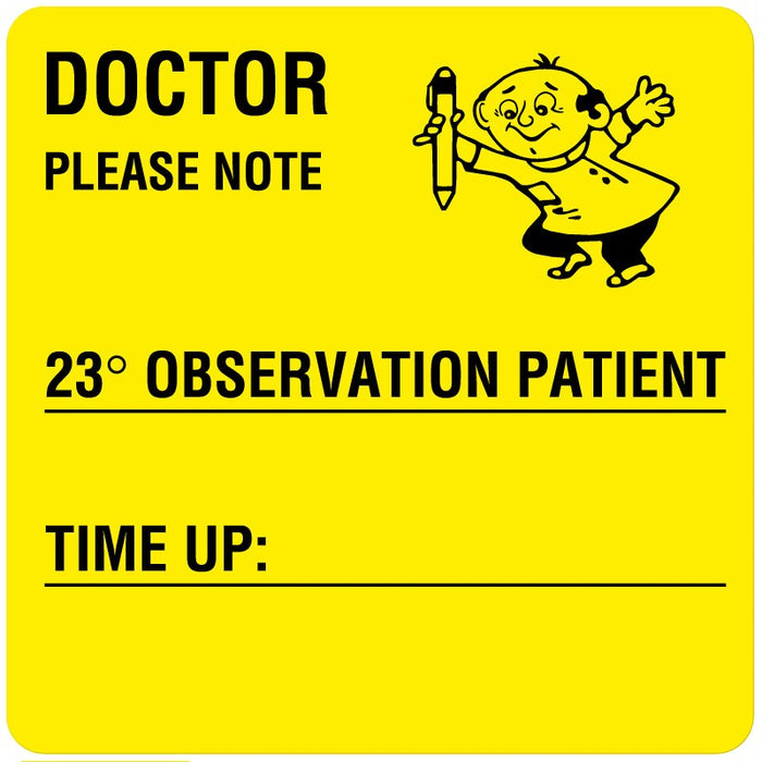 Medical Labels - Medical Observation Label, 2-1/2" x 2-1/2"
