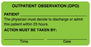 Medical Labels - OUTPATIENT OBSERVATION Label, 4" x 2"