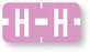 Medical Labels - Alpha File Folder Label - Tab Compatible, 1" x 1/2"