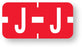 Medical Labels - Alpha File Folder Label - Tab Compatible, 1" x 1/2"