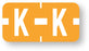 Medical Labels - Alpha File Folder Label - Tab Compatible, 1" x 1/2"