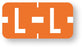 Medical Labels - Alpha File Folder Label - Tab Compatible, 1" x 1/2"