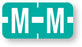 Medical Labels - Alpha File Folder Label - Tab Compatible, 1" x 1/2"