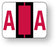 Medical Labels - Alpha File Folder Label - Tab and Smead BCCR Compatible - Red, 1-1/4" x 1"