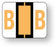 Medical Labels - Alpha File Folder Label - Tab and Smead BCCR Compatible - Light Orange, 1-1/4" x 1"