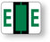 Medical Labels - Alpha File Folder Label - Tab and Smead BCCR Compatible - Dark Green, 1-1/4" x 1"