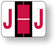 Medical Labels - Alpha File Folder Label - Tab and Smead BCCR Compatible - Red, 1-1/4" x 1"