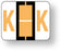 Medical Labels - Alpha File Folder Label - Tab and Smead BCCR Compatible - Light Orange, 1-1/4" x 1"