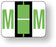Medical Labels - Alpha File Folder Label - Tab and Smead BCCR Compatible - Light Green, 1-1/4" x 1"