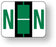 Medical Labels - Alpha File Folder Label - Tab and Smead BCCR Compatible - Dark Green, 1-1/4" x 1"