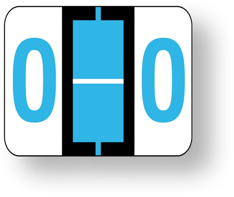 Medical Labels - Alpha File Folder Label - Tab and Smead BCCR Compatible - Blue, 1-1/4" x 1"