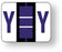 Medical Labels - Alpha File Folder Label - Tab and Smead BCCR Compatible - Purple, 1-1/4" x 1"