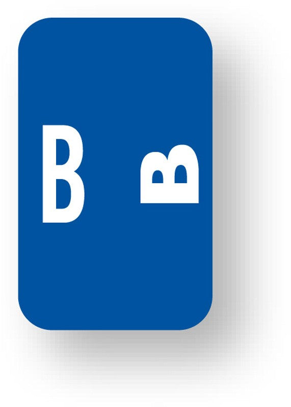 Medical Labels - Alpha File Folder Label - Smead ACC Compatible Series, 1" x 1-5/8"