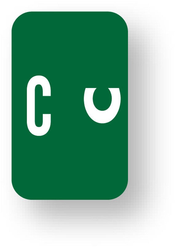 Medical Labels - Alpha File Folder Label - Smead ACC Compatible Series, 1" x 1-5/8"