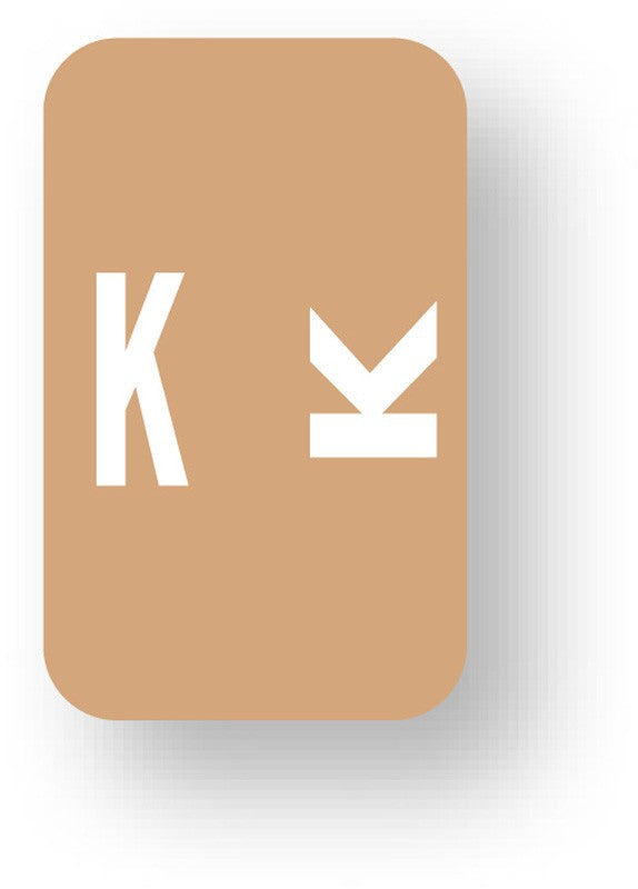 Medical Labels - Alpha File Folder Label - Smead ACC Compatible Series, 1" x 1-5/8"