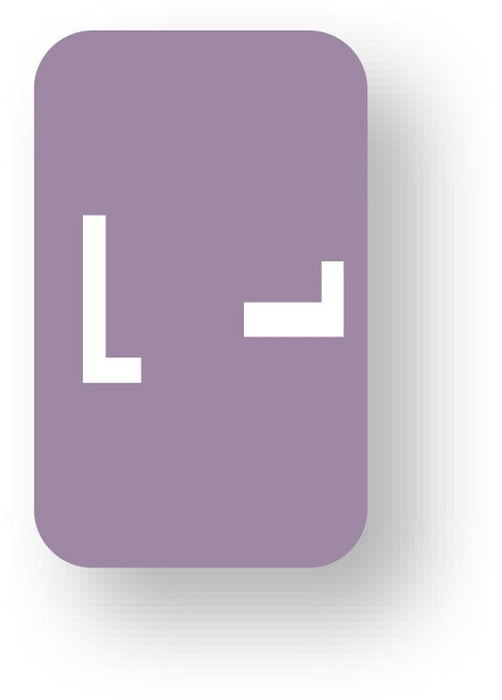 Medical Labels - Alpha File Folder Label - Smead ACC Compatible Series, 1" x 1-5/8"