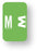 Medical Labels - Alpha File Folder Label - Smead ACC Compatible Series, 1" x 1-5/8"