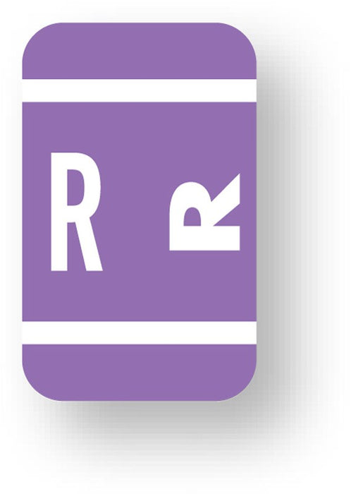 Medical Labels - Alpha File Folder Label - Smead ACC Compatible Series, 1" x 1-5/8"