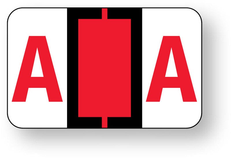 Medical Labels - Alpha File Folder Label - Ident-A-File Labeling System, 1-5/8" x 1"