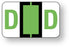 Medical Labels - Alpha File Folder Label - Ident-A-File Labeling System, 1-5/8" x 1"