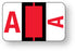 Medical Labels - Alpha File Folder Label - Ident-A-File Labeling System Side and Top Tab, 1-5/8" x 1"