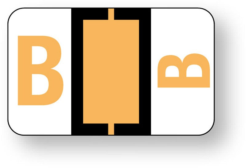 Medical Labels - Alpha File Folder Label - Ident-A-File Labeling System Side and Top Tab, 1-5/8" x 1"