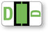 Medical Labels - Alpha File Folder Label - Ident-A-File Labeling System Side and Top Tab, 1-5/8" x 1"