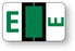 Medical Labels - Alpha File Folder Label - Ident-A-File Labeling System Side and Top Tab, 1-5/8" x 1"