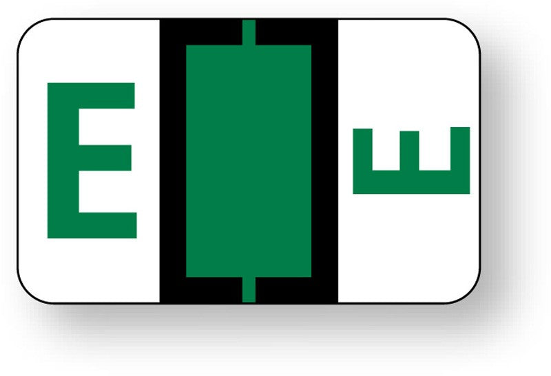 Medical Labels - Alpha File Folder Label - Ident-A-File Labeling System Side and Top Tab, 1-5/8" x 1"