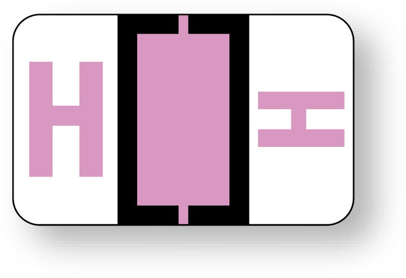 Medical Labels - Alpha File Folder Label - Ident-A-File Labeling System Side and Top Tab, 1-5/8" x 1"