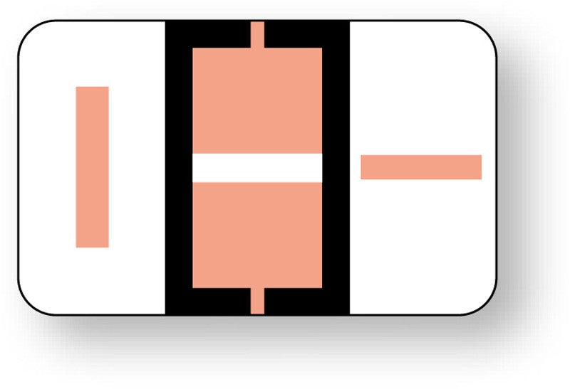 Medical Labels - Alpha File Folder Label - Ident-A-File Labeling System Side and Top Tab, 1-5/8" x 1"