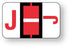 Medical Labels - Alpha File Folder Label - Ident-A-File Labeling System Side and Top Tab, 1-5/8" x 1"