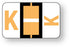 Medical Labels - Alpha File Folder Label - Ident-A-File Labeling System Side and Top Tab, 1-5/8" x 1"