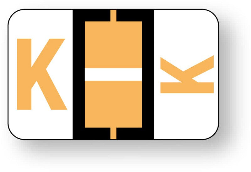 Medical Labels - Alpha File Folder Label - Ident-A-File Labeling System Side and Top Tab, 1-5/8" x 1"