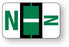 Medical Labels - Alpha File Folder Label - Ident-A-File Labeling System Side and Top Tab, 1-5/8" x 1"