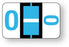 Medical Labels - Alpha File Folder Label - Ident-A-File Labeling System Side and Top Tab, 1-5/8" x 1"