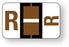 Medical Labels - Alpha File Folder Label - Ident-A-File Labeling System Side and Top Tab, 1-5/8" x 1"