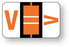 Medical Labels - Alpha File Folder Label - Ident-A-File Labeling System Side and Top Tab, 1-5/8" x 1"