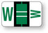 Medical Labels - Alpha File Folder Label - Ident-A-File Labeling System Side and Top Tab, 1-5/8" x 1"
