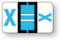 Medical Labels - Alpha File Folder Label - Ident-A-File Labeling System Side and Top Tab, 1-5/8" x 1"