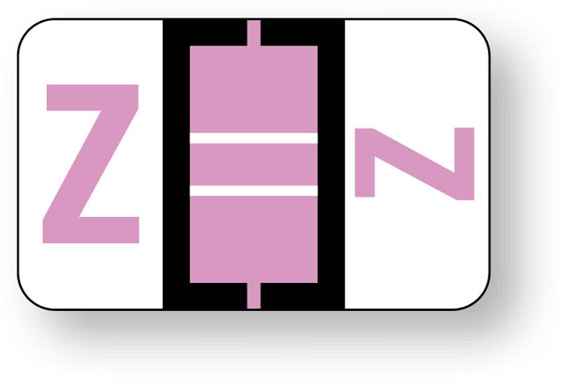 Medical Labels - Alpha File Folder Label - Ident-A-File Labeling System Side and Top Tab, 1-5/8" x 1"