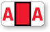 Medical Labels - Alpha File Folder Label - Jeter 5100 Compatible Series, 1-5/8" x 15/16"