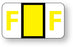 Medical Labels - Alpha File Folder Label - Jeter 5100 Compatible Series, 1-5/8" x 15/16"