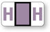 Medical Labels - Alpha File Folder Label - Jeter 5100 Compatible Series, 1-5/8" x 15/16"