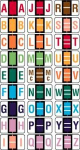 Medical Labels - Starter Kit for Alpha File Folder Labels - Ident-A-File Compatible, 1-5/8" x 1"