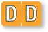 Medical Labels - Alpha File Folder Label - Barkley ABKM Compatible Series, 1-1/2" x 1"