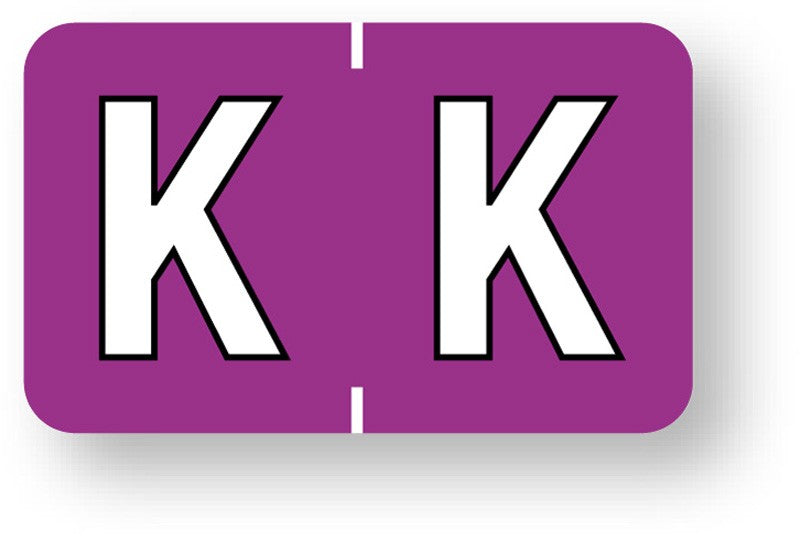 Medical Labels - Alpha File Folder Label - Barkley ABKM Compatible Series, 1-1/2" x 1"