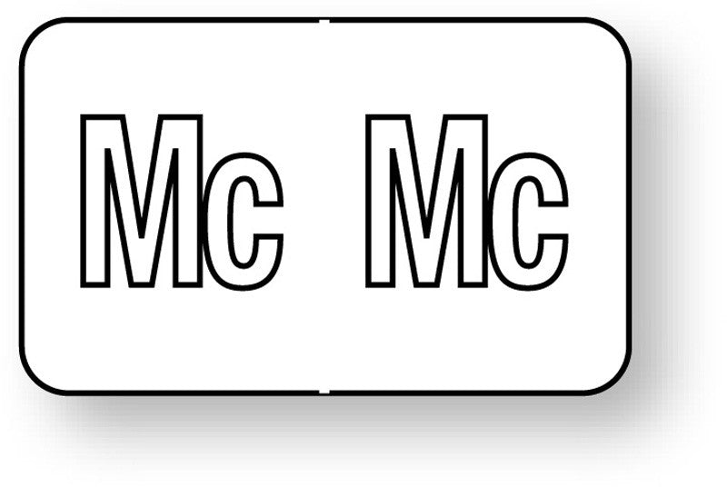 Medical Labels - Alpha File Folder Label - Barkley ABKM Compatible Series, 1-1/2" x 1"